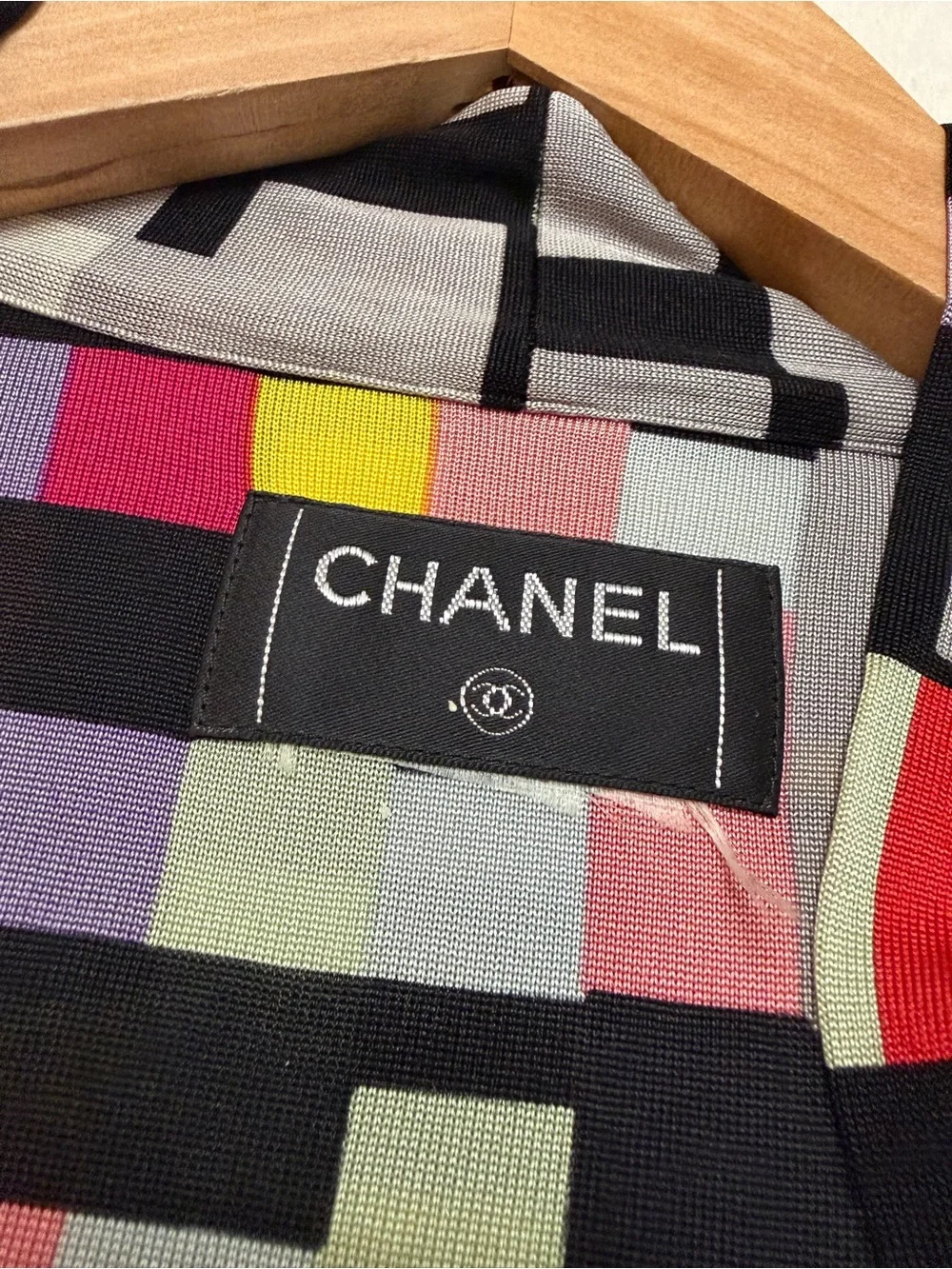 Chanel Vintage 2001 Blouse Top CC Logo Zip NO SIZE TAG fits Small